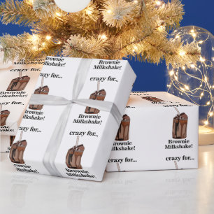 Milkshake Crazy For Brownie Milkshake Geburtstag Geschenkpapier