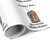 Milkshake Crazy für Brownie Milkshake Geburtstag Geschenkpapier (Rolleneckpunkt)