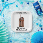 Milkshake Crazy für Brownie Milkshake Party Pappteller (Party)