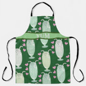 Milkshake Fun Mint Cartoon Retro Muster Niedlich F Schürze (Vorderseite)
