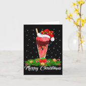 Milkshake Lover Matching Santa Hat Milkshake Chris Karte (Gelbe Blume)