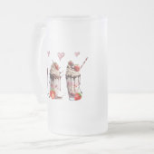 Milkshake Mattiert Glass Tasse (Vorderseite Links)