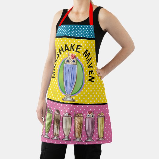 Milkshake Maven Allover-Druckschürze Schürze (InSitu)