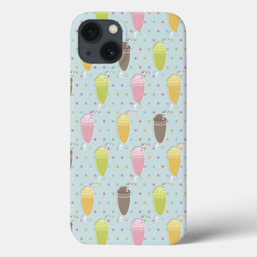 Milkshake Pattern Case-Mate iPhone Hülle (Rückseite)