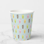 Milkshake Pattern Pappbecher (Vorderseite)