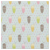 Milkshake Pattern Stoff (Nahaufnahme)