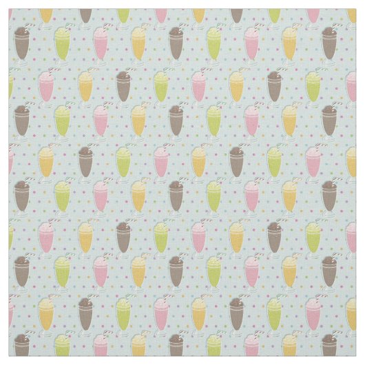 Milkshake Pattern Stoff (Muster)