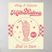 Milkshake Poster im Retro-Stil (Vorne)