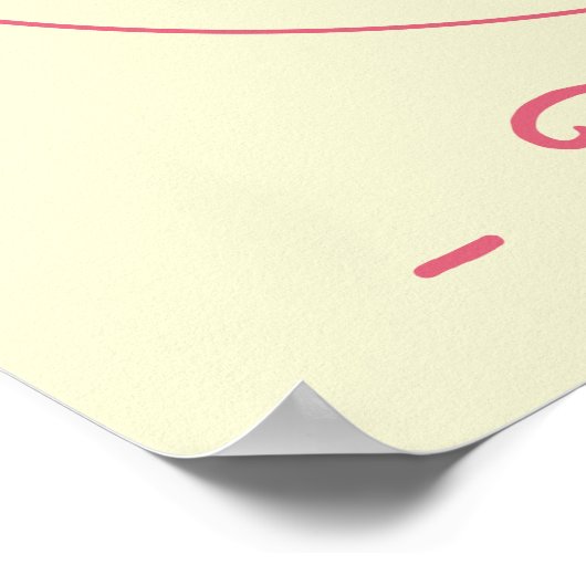 Milkshake Poster Retro-Stil (Ecke)