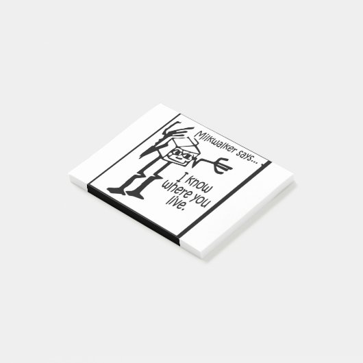 Milkwalker sagt...... Meme Post-it Klebezettel (angewinkelt)