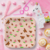 Milkwede und Monarch Butterfly-Teller Pappteller (Party)