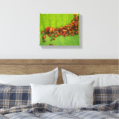 Milkweed Bugs auf Milchkweed-Leaf Leinwanddruck (Insitu (Schlafzimmer))