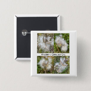 Milkweed Natürlich Button