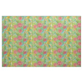 Milkweed Pink-Wildblumen Samentöpfe Wasserfarbe Stoff (Fat Quarter (45,7 x 55,9 cm))