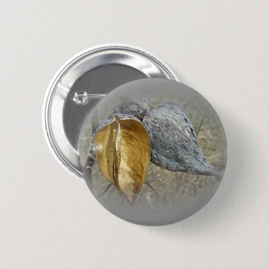 Milkweed Pods Button (Vorne & Hinten)