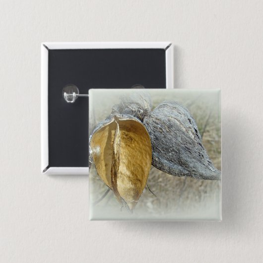 Milkweed Pods Button (Vorne & Hinten)