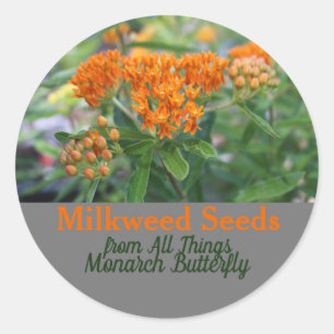 Milkweed Runder Aufkleber