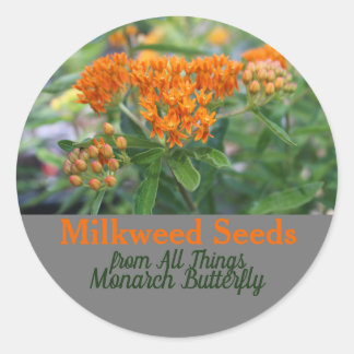 Milkweed Runder Aufkleber