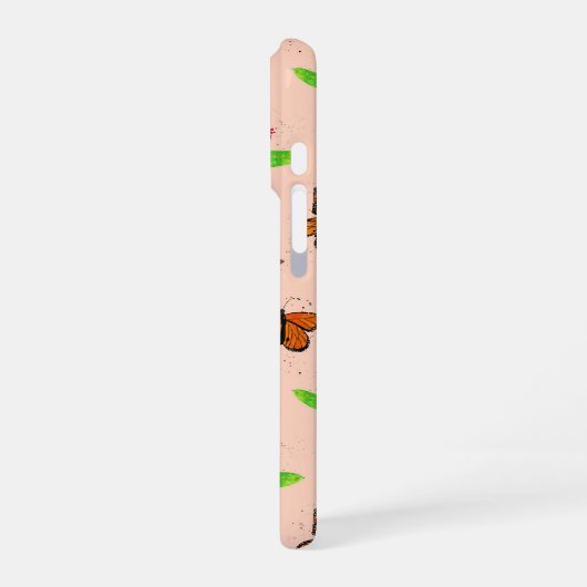 Milkweed und Monarch Butterfetts Handy Case iPhone Hülle (Linke Seite)