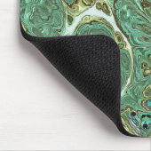 Milky Teal Marble Swirl Mouse Pad Mousepad (Ecke)