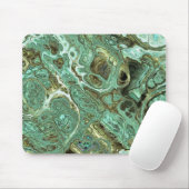 Milky Teal Marble Swirl Mouse Pad Mousepad (Mit Mouse)