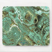 Milky Teal Marble Swirl Mouse Pad Mousepad (Vorne)