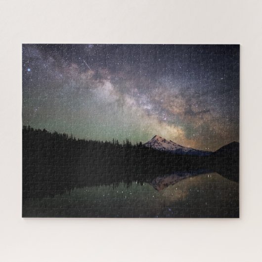 Milky Way and Mount Hood Reflecting in Lost Lake Puzzle (Horizontal)