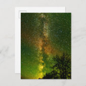 Milky Way & Aurora Borealis | Ontario Canada Postkarte (Vorne/Hinten)