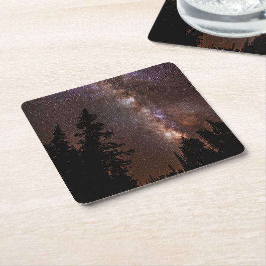 Milky Way Cedar Breaks National Monument Utah Rechteckiger Pappuntersetzer (angewinkelt)