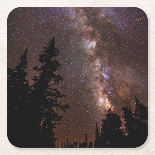 Milky Way Cedar Breaks National Monument Utah Rechteckiger Pappuntersetzer (Vorderseite)
