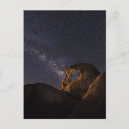 Milky Way & Cyclops Arch | Alabama Hills Postkarte (Vorderseite)