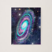 Milky Way Galaxy | Cosmic Blue Purple Pink Glow Puzzle (Vertikal)