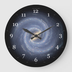 Milky Way Galaxy Große Wanduhr