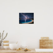 Milky Way Galaxy Ocean Bay Poster - Night Sky Coas (Küche)