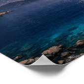 Milky Way Galaxy Ocean Bay Poster - Night Sky Coas (Ecke)