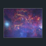 Milky Way Galaxy - Our Beautiful Neighborhood Postkarte<br><div class="desc">Milky Way Galaxy - Our Beautiful Neighborhood Milky Way Galaxy - Our Beautiful Neighborhood In this spectacular image, observations using infrared light and X-ray light see through the obscuring dust and reveal the intense activity near the galactic core. Note that the center of the galaxy is located within the bright...</div>