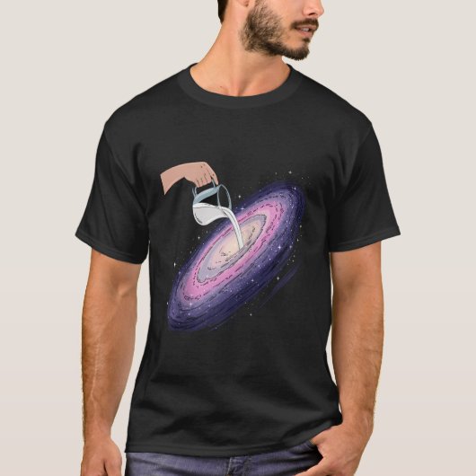 Milky Way Galaxy Pun Astronomy Space Lovers Astron T-Shirt (Vorderseite)