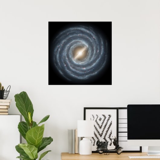 Milky Way - Milchstraße Poster (Heimbüro)