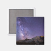 Milky Way & Mt. Rainier | Washingtoner Staat Magnet (Vorderseite/Rückseite)