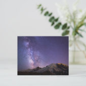 Milky Way & Mt. Rainier | Washingtoner Staat Postkarte (Stehend Vorderseite)