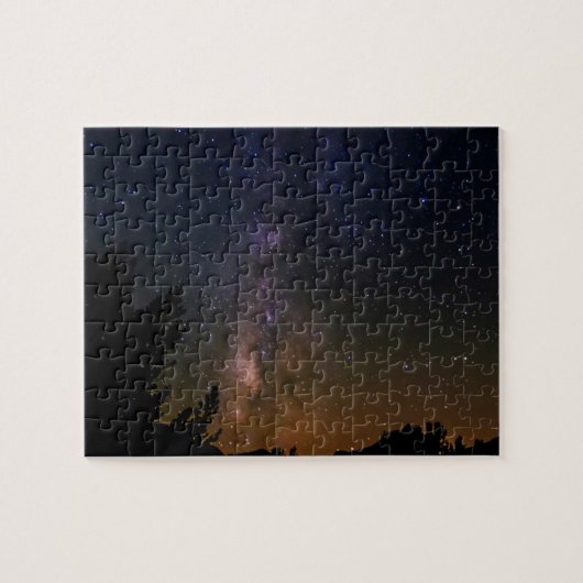 Milky Way Night Sky, Kalifornien Puzzle (Horizontal)