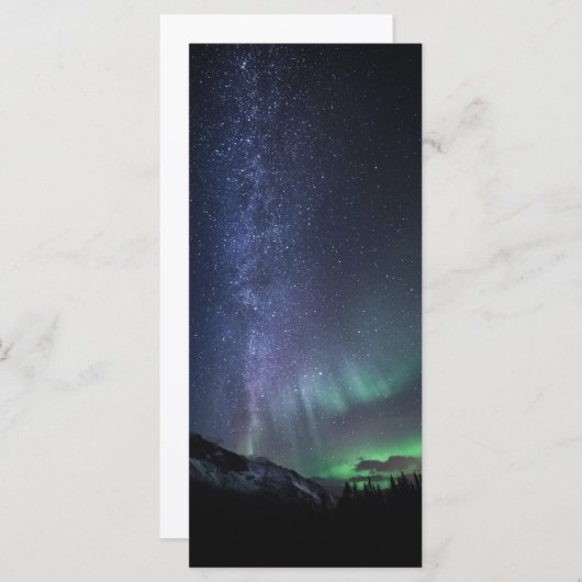 Milky Way Northern Lights Card (Vorne/Hinten)