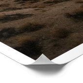 Milky Way Over Desert Mountains Night Sky Art Poster (Ecke)