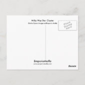 Milky Way Star Cluster Postkarte (Rückseite)