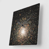 Milky Way Star Cluster Quadratische Wanduhr (Winkel)