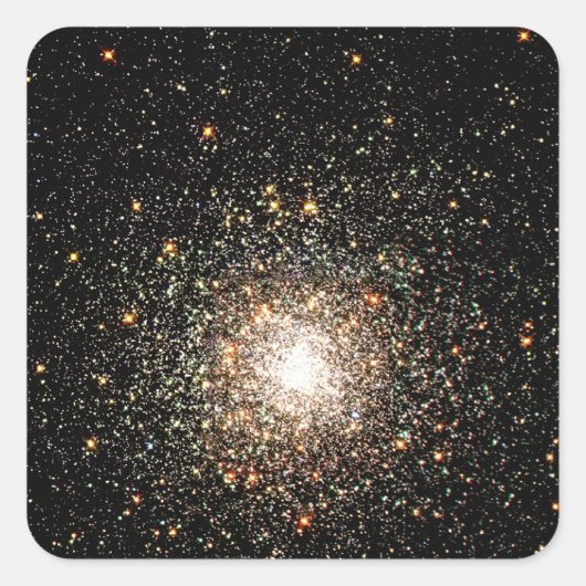 Milky Way Star Cluster Quadratischer Aufkleber (Vorderseite)