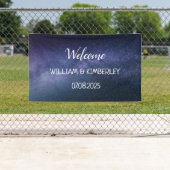 Milky Way Stars Sky Galaxy Elegante Hochzeit Banner (Insitu)