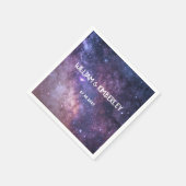 Milky Way Stars Sky Galaxy Elegante Hochzeit Serviette (Ecke)