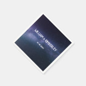 Milky Way Stars Sky Galaxy Elegante Wedding Napkin Serviette (Ecke)