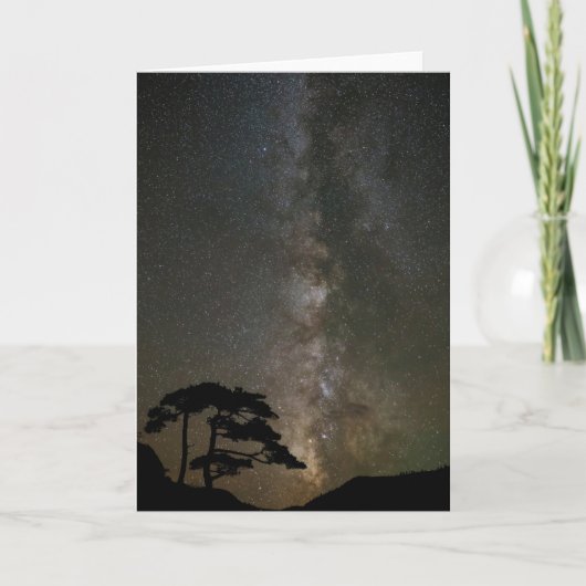 Milky Way with Tree | Ouray Colorado Karte (Vorderseite)